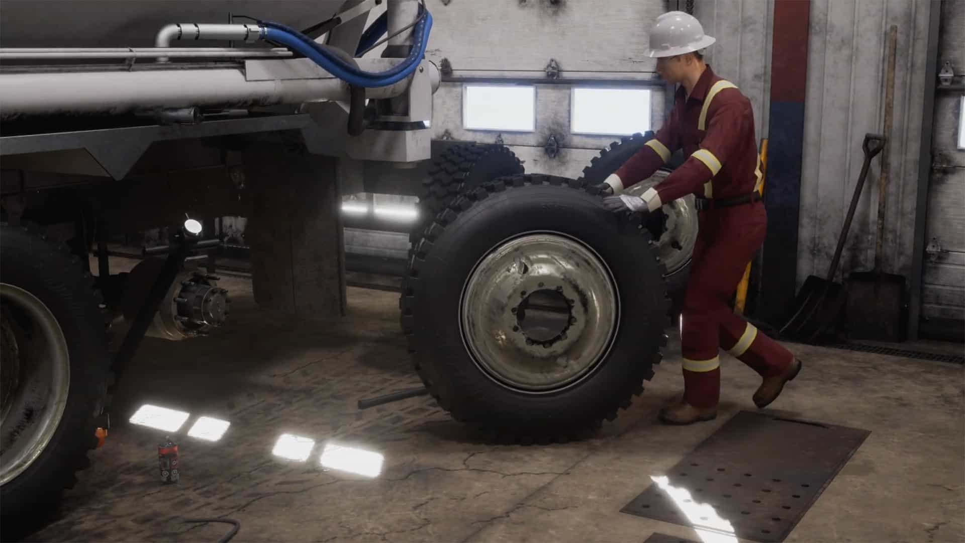 Truck Repair Shop Health and Safety Animation